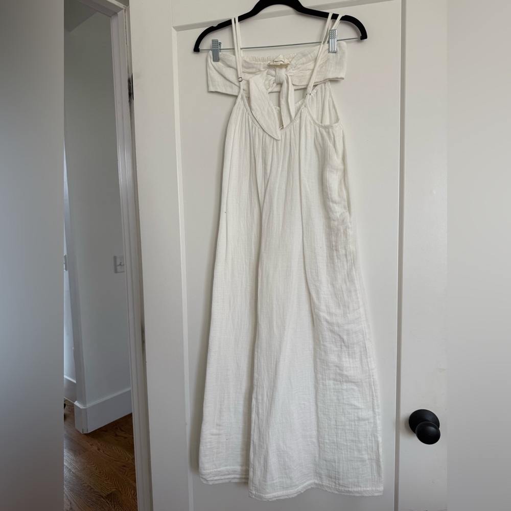 Anthropologie Elegant White 2 piece set Jumpsuit
